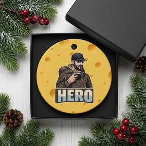 Community Hero Alex Pretti Ceramic Ornament Minneapolis Support Gift TS12 1pc Yellow Cheese Print Your Wear