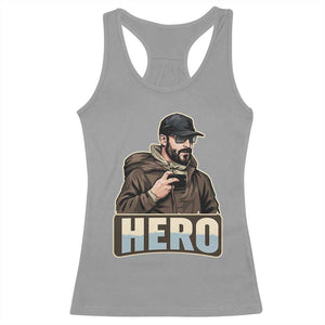 Community Hero Alex Pretti Racerback Tank Top Minneapolis Support Gift TS12 Sport Gray Print Your Wear