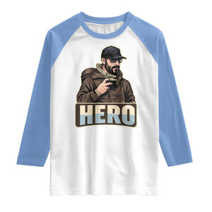 Community Hero Alex Pretti Raglan Shirt Minneapolis Support Gift TS12 White Carolina Blue Print Your Wear