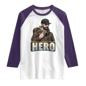 Community Hero Alex Pretti Raglan Shirt Minneapolis Support Gift TS12 White Purple Print Your Wear