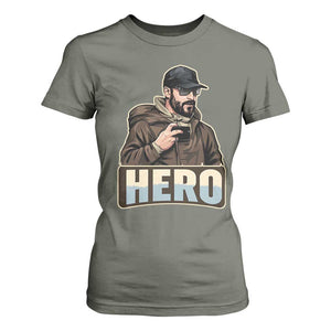 Community Hero Alex Pretti T Shirt For Women Minneapolis Support Gift TS12 Military Green Print Your Wear