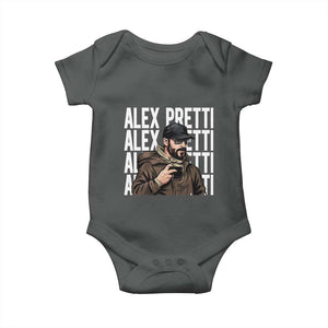 Alex Pretti Baby Onesie Minneapolis Hero Nurse Community Support Gift TS12 Dark Heather Print Your Wear