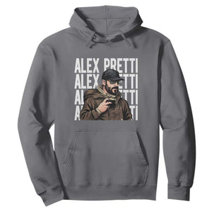 Alex Pretti Hoodie Minneapolis Hero Nurse Community Support Gift TS12 Charcoal Print Your Wear
