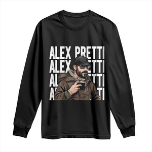 Alex Pretti Long Sleeve Shirt Minneapolis Hero Nurse Community Support Gift TS12 Black Print Your Wear