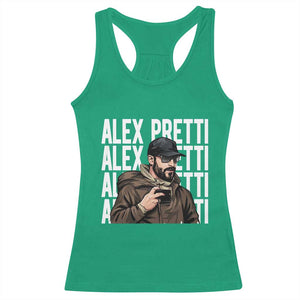 Alex Pretti Racerback Tank Top Minneapolis Hero Nurse Community Support Gift TS12 Irish Green Print Your Wear