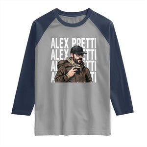 Alex Pretti Raglan Shirt Minneapolis Hero Nurse Community Support Gift TS12 Sport Gray Navy Print Your Wear
