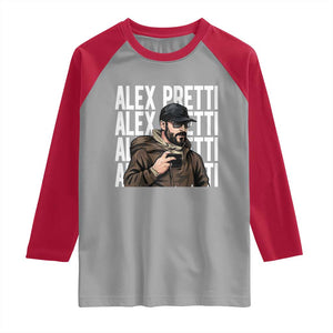 Alex Pretti Raglan Shirt Minneapolis Hero Nurse Community Support Gift TS12 Sport Gray Red Print Your Wear