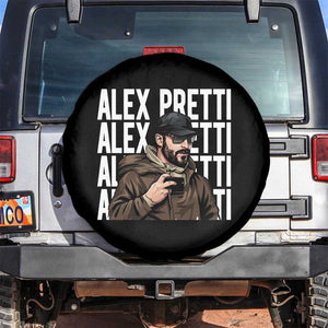 Alex Pretti Spare Tire Cover Minneapolis Hero Nurse Community Support Gift TS12 No hole Black Print Your Wear