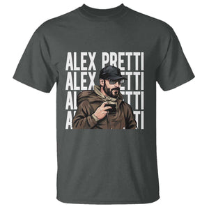Alex Pretti T Shirt Minneapolis Hero Nurse Community Support Gift TS12 Dark Heather Print Your Wear