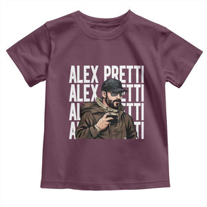 Alex Pretti Toddler T Shirt Minneapolis Hero Nurse Community Support Gift TS12 Maroon Print Your Wear