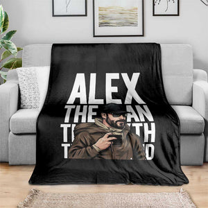 Alex Pretti Throw Blanket Alex The Man The Myth The Legend Vintage Gift TS12 Print Your Wear
