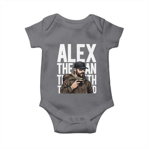 Alex Pretti Baby Onesie Alex The Man The Myth The Legend Vintage Gift TS12 Charcoal Print Your Wear