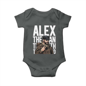 Alex Pretti Baby Onesie Alex The Man The Myth The Legend Vintage Gift TS12 Dark Heather Print Your Wear