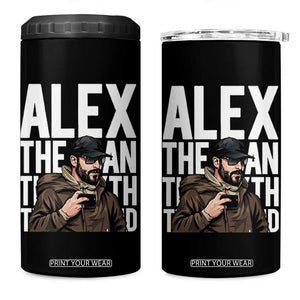 Alex Pretti 4 in 1 Can Cooler Tumbler Alex The Man The Myth The Legend Vintage Gift TS12 One Size: 16 oz Black Print Your Wear