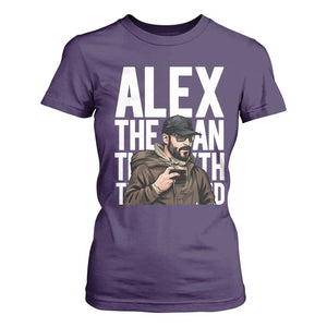 Alex Pretti T Shirt For Women Alex The Man The Myth The Legend Vintage Gift TS12 Purple Print Your Wear