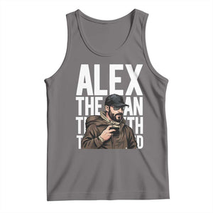 Alex Pretti Tank Top Alex The Man The Myth The Legend Vintage Gift TS12 Deep Heather Print Your Wear