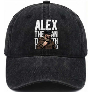 Alex Pretti Washed Cotton Baseball Cap Alex The Man The Myth The Legend Vintage Gift TS12 Print Your Wear