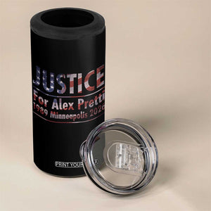 Justice For Alex Pretti 4 in 1 Can Cooler Tumbler Minneapolis MN Tribute Gift TS12 Print Your Wear