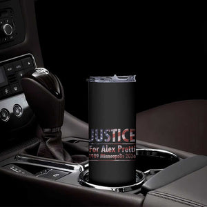 Justice For Alex Pretti Skinny Tumbler Minneapolis MN Tribute Gift TS12 Print Your Wear