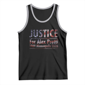 Justice For Alex Pretti Tank Top Minneapolis MN Tribute Gift TS12 Black Athletic Heather Print Your Wear