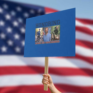 Honoring Alex Pretti Memorial Protest Sign ICU Nurse Hero Tribute Minneapolis TS12 Horizontal 18" × 24" Blue Print Your Wear