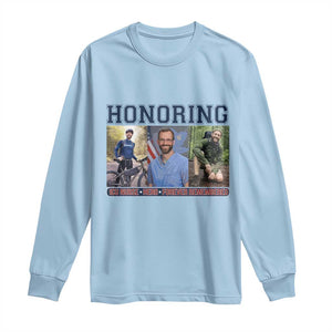 Honoring Alex Pretti Memorial Long Sleeve Shirt ICU Nurse Hero Tribute Minneapolis TS12 Light Blue Print Your Wear
