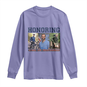 Honoring Alex Pretti Memorial Long Sleeve Shirt ICU Nurse Hero Tribute Minneapolis TS12 Violet Print Your Wear