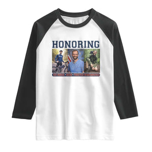Honoring Alex Pretti Memorial Raglan Shirt ICU Nurse Hero Tribute Minneapolis TS12 White Black Print Your Wear