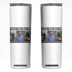 Honoring Alex Pretti Memorial Skinny Tumbler ICU Nurse Hero Tribute Minneapolis TS12 White Print Your Wear