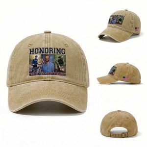 Honoring Alex Pretti Memorial Washed Cotton Baseball Cap ICU Nurse Hero Tribute Minneapolis TS12 Washed Cap Universal Fit Khaki Print Your Wear