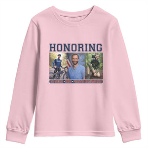 Honoring Alex Pretti Memorial Youth Sweatshirt ICU Nurse Hero Tribute Minneapolis TS12 Light Pink Print Your Wear