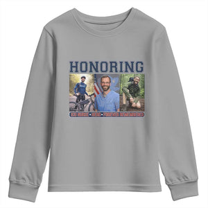 Honoring Alex Pretti Memorial Youth Sweatshirt ICU Nurse Hero Tribute Minneapolis TS12 Sport Gray Print Your Wear