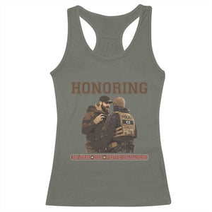 Honoring Alex Pretti ICU Nurse Tribute Support Gift Racerback Tank Top TS12 Military Green Print Your Wear