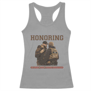 Honoring Alex Pretti ICU Nurse Tribute Support Gift Racerback Tank Top TS12 Sport Gray Print Your Wear