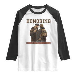 Honoring Alex Pretti ICU Nurse Tribute Support Gift Raglan Shirt TS12 White Black Print Your Wear