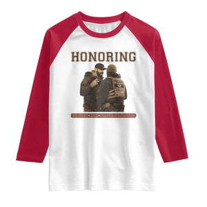 Honoring Alex Pretti ICU Nurse Tribute Support Gift Raglan Shirt TS12 White Red Print Your Wear