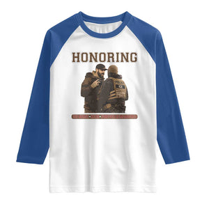 Honoring Alex Pretti ICU Nurse Tribute Support Gift Raglan Shirt TS12 White Royal Print Your Wear