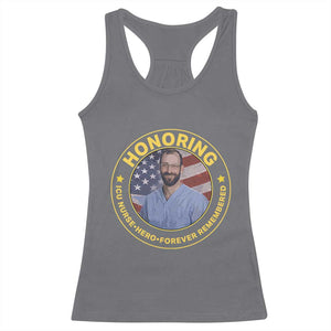 Alex Pretti Memorial Healthcare Hero Racerback Tank Top Minneapolis Support Gift TS12 Charcoal Print Your Wear