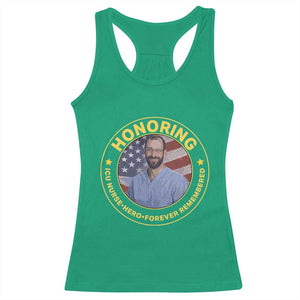 Alex Pretti Memorial Healthcare Hero Racerback Tank Top Minneapolis Support Gift TS12 Irish Green Print Your Wear