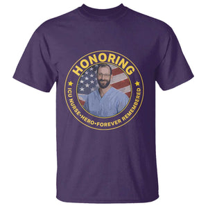 Alex Pretti Memorial Healthcare Hero T Shirt Minneapolis Support Gift TS12 Purple Print Your Wear