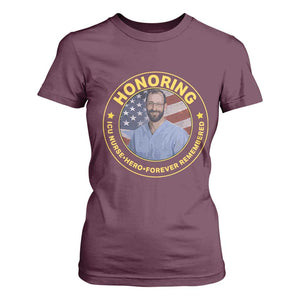Alex Pretti Memorial Healthcare Hero T Shirt For Women Minneapolis Support Gift TS12 Maroon Print Your Wear