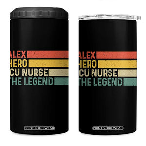 Vintage Retro Gift 4 in 1 Can Cooler Tumbler Vintage Retro Gift TS12 One Size: 16 oz Black Print Your Wear