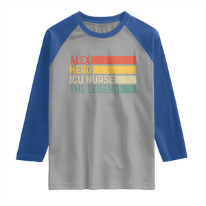 Vintage Retro Gift Raglan Shirt Vintage Retro Gift TS12 Sport Gray Royal Print Your Wear