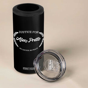 Justice For Alex Pretti 4 in 1 Can Cooler Tumbler Abolish ICE Protest Minneapolis Support Gift TS12 Print Your Wear