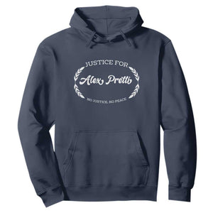 Justice For Alex Pretti Hoodie Abolish ICE Protest Minneapolis Support Gift TS12 Navy Print Your Wear