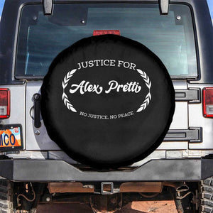 Justice For Alex Pretti Spare Tire Cover Abolish ICE Protest Minneapolis Support Gift TS12 No hole Black Print Your Wear