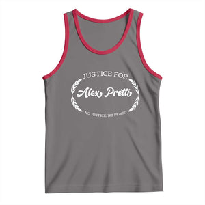 Justice For Alex Pretti Tank Top Abolish ICE Protest Minneapolis Support Gift TS12 Deep Heather Red Print Your Wear