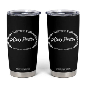 Justice For Alex Pretti Tumbler Cup Abolish ICE Protest Minneapolis Support Gift TS12 Black Print Your Wear