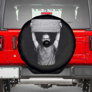 Ice Out Of Minneapolis Spare Tire Cover Alex Pretti Memorial ICU Nurse Tribute Support TS12 Black Print Your Wear