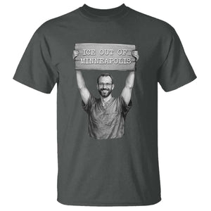 Ice Out Of Minneapolis T Shirt Alex Pretti Memorial ICU Nurse Tribute Support TS12 Dark Heather Print Your Wear